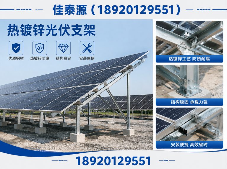武清区锌铝镁光伏支架展示图